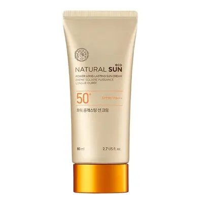 THE FACE SHOP Opalovací krém Power Long-Lasting Natural Sun Cream SPF50+ PA+++ (50 ml), expirace