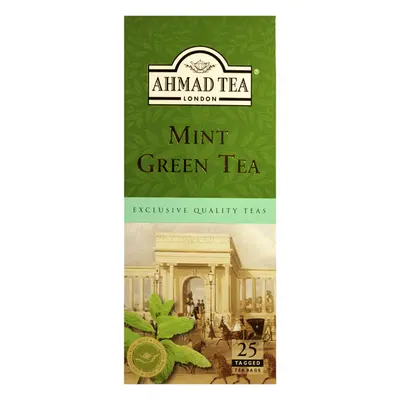 Ahmad Tea | Green Tea with Mint | 25 sáčků (s úvazkem)