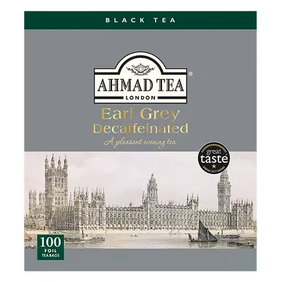 Ahmad Tea | Earl Grey Decaffeinated | 100 alu sáčků