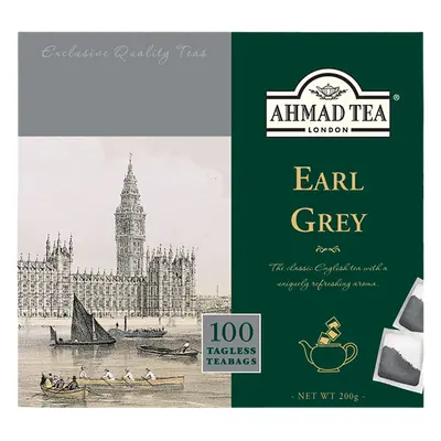 Ahmad Tea | Earl Grey | 100 sáčků (bez úvazku)