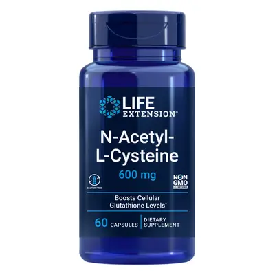 Life Extension NAC (N-Acetyl-L-Cystein), Imunita, 60 kapslí