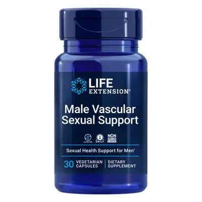 Life Extension Male Vascular Sexual Support, Mužské sexuální zdraví, 30 kapslí