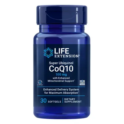 Life Extension Super Ubiquinol CoQ10, Energie a vitalita, 30 softgel kapslí