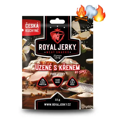 Sušené maso – Royal Jerky | Vepřové, Uzené s křenem | 22 g