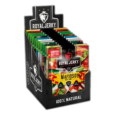 Sušené maso – Royal Jerky | Degustační set všech příchutí sušeného masa (11x jerky) | 242 g