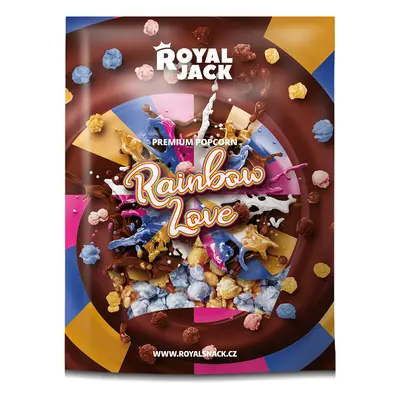 Sušené maso – Royal Jerky | Royal Jack - Rainbow love (popcorn v čokoládě) | 90 g