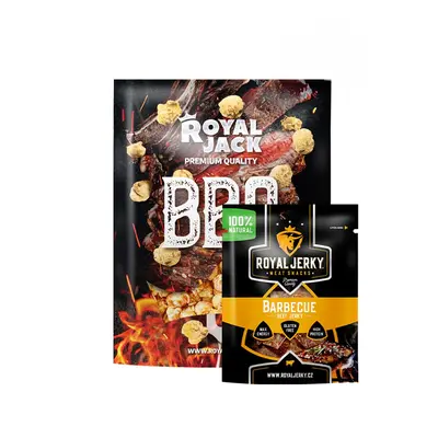 BBQ dvojčata (jerky + popcorn)