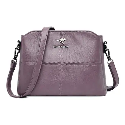 Prostorná kabelka crossbody Barva: Fialová