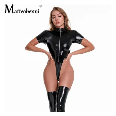 Latexové body s vysokým pasem a se zipem