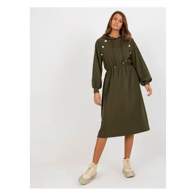 Společenské šaty RV-SK-8336.12P Barva: Khaki