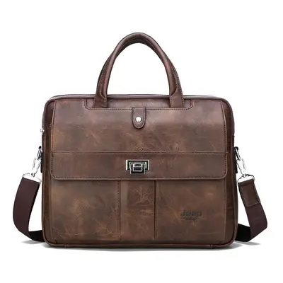 Elegantní kožená taška na notebook travel 15 palců Barva: Pouze Bag Brown