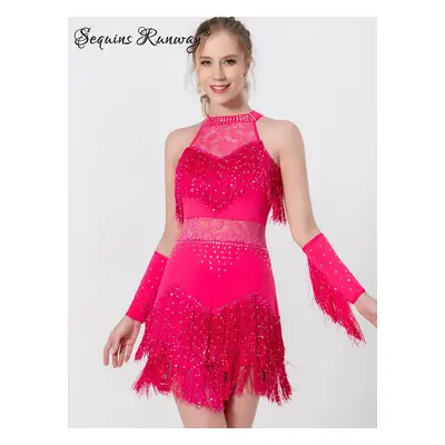 Dámské plesové šaty Sequins SF544 Barva: Fuchsiová