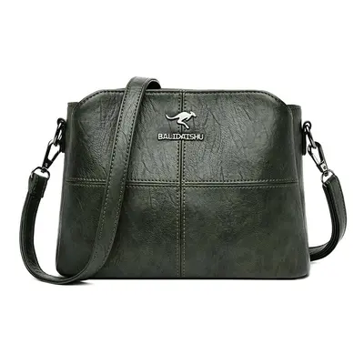 Prostorná kabelka crossbody Barva: Zelená