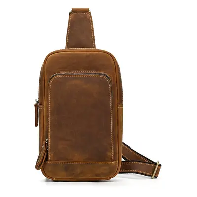 Batoh na jedno rameno crossbody Barva (Varianta): světle hnědá1