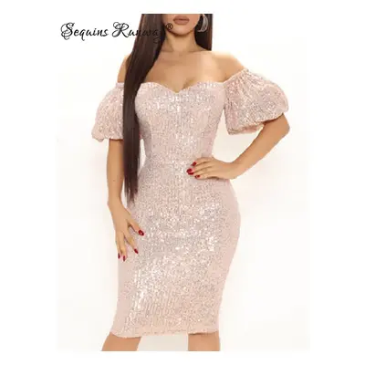 Dámské plesové šaty Sequins SF546 Barva: Růžová