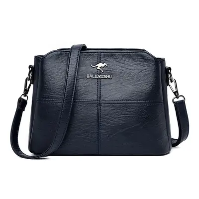 Prostorná kabelka crossbody Barva: Tmavě Modrá