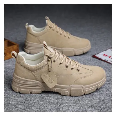 Pánské trekové boty šněrovací sneakers Barva: Khaki