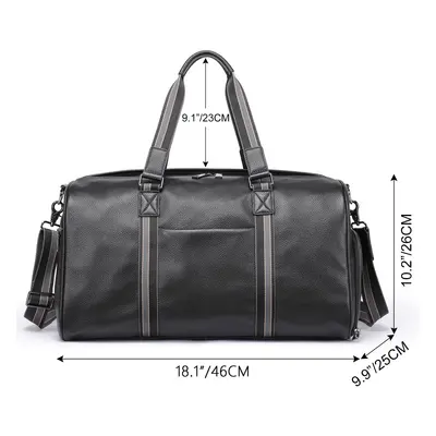 Stylová cestovní taška pravá kůže duffle bag Barva (Varianta): Design1 (46cm)