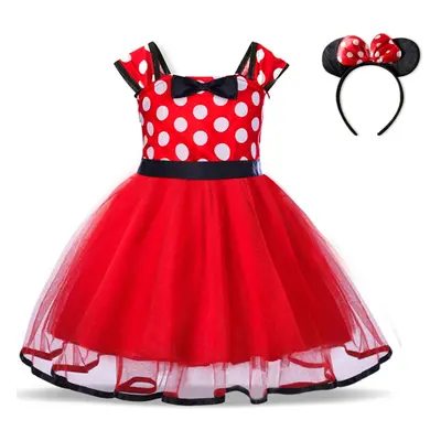 Puntíkaté šaty kostým Minnie Mouse