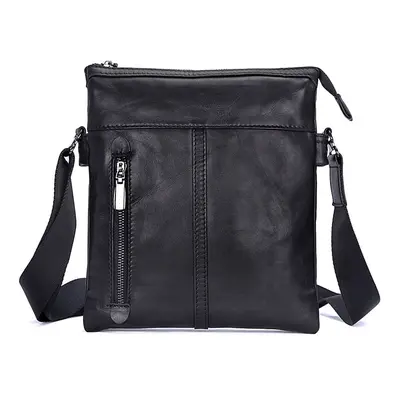 Pánská crossbody kabelka z pravé kůže Barva (Varianta): tmavě hnědá