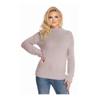 Svetr texturovaný TURTLENECK 70032 Barva: Kapučínová