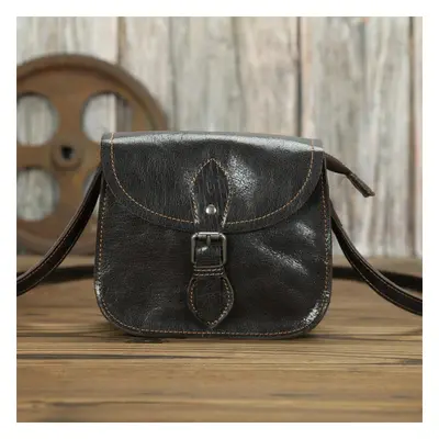 Crossbody retro kabelka Barva (Varianta): tmavě kávová