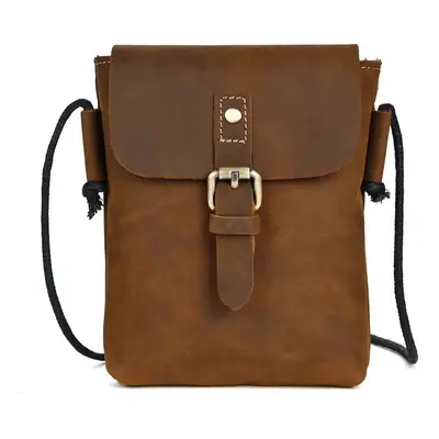 Crossbody retro taška pro pány Barva (Varianta): Hnědá