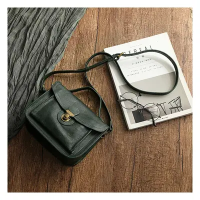 Luxusní crossbody taška v retro stylu Barva (Varianta): Zelená