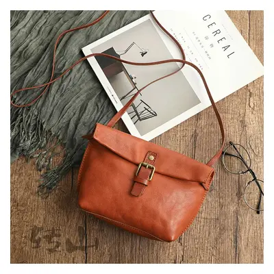 Crossbody retro kabelka Barva (Varianta): Oranžová