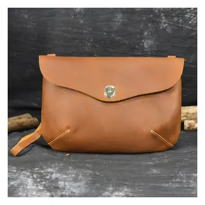 Retro crossbody taška na druk Barva (Varianta): Světle hnědá