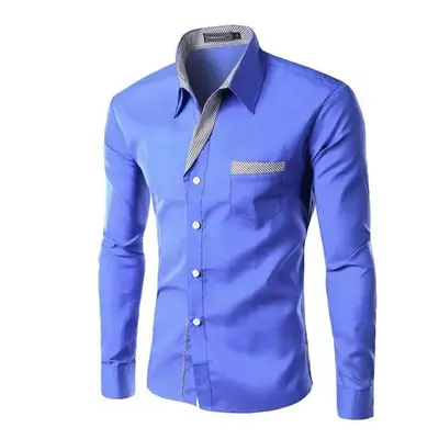 Pánská košile Camisa Masculina Barva: Modrá