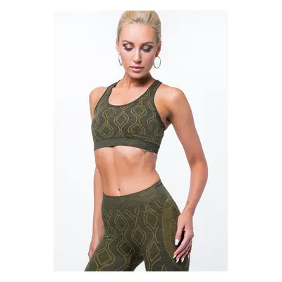 Sportovní set legíny a top Barva: Khaki