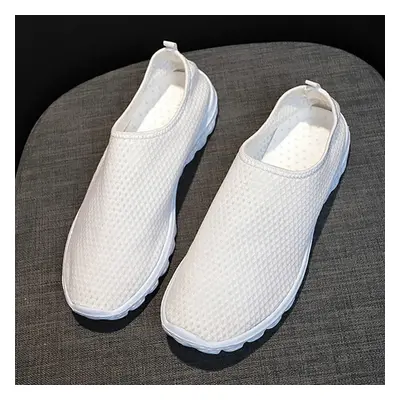 Nasazovací boty prodyšné slip-on tenisky s potiskem