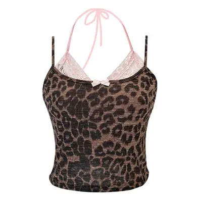 Dámský top se zvířecím vzorem leopard Barva: Kávová