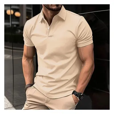 Klasické pánské polo tričko Barva: Khaki