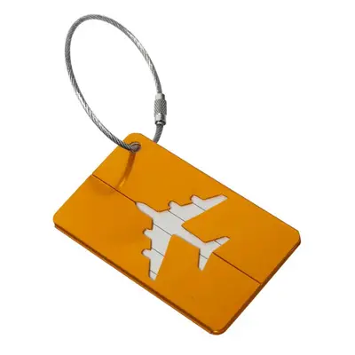 Jednobarevná baggage tag s letadlem Barva (Varianta): Oranžová