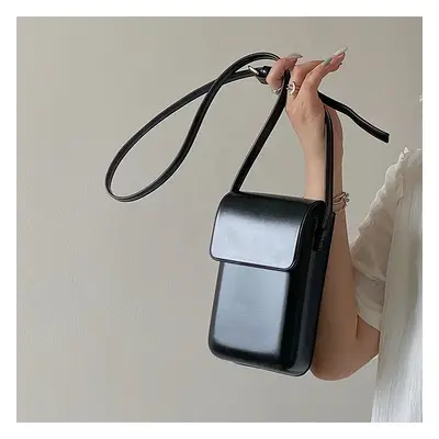 Dámské crossbody pouzdro koženého vzhledu Barva (Varianta): Black 1