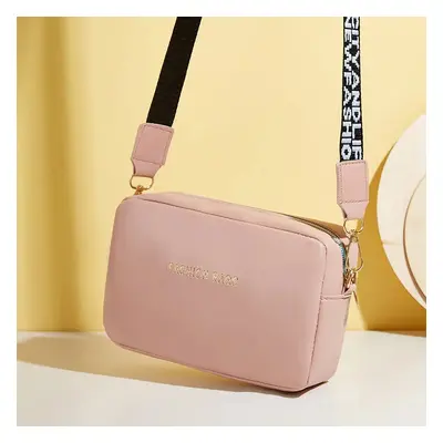 Crossbody kabelka s textilním popruhem Barva (Varianta): Růžová