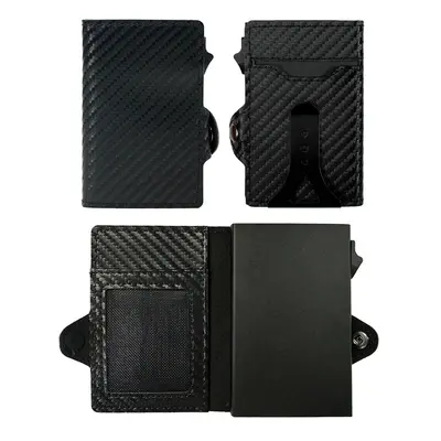 Panský cardholder s texturou Barva (Varianta): Black - Money Clip