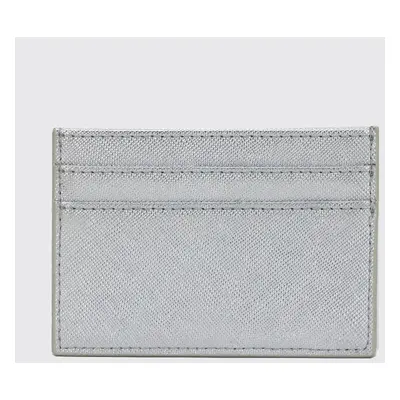 Koženkový mini cardholder Barva (Varianta): saffiano silver