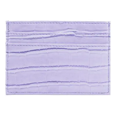 Koženkový mini cardholder Barva (Varianta): croco purple