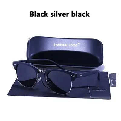 Unisex sluneční brýle Barva (Varianta): silver Černá A2