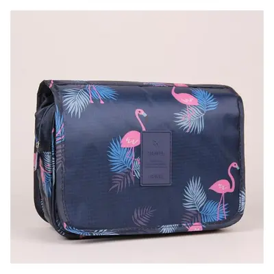 Kosmetický organizer s potiskem Barva (Varianta): Navy Flamingo