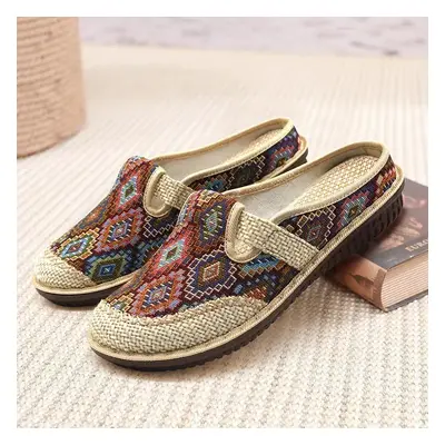 Dámské vintage espadrilky Barva: Červená