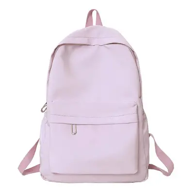 Jednobarevný batoh s kapsou Barva (Varianta): Pink Only Bag