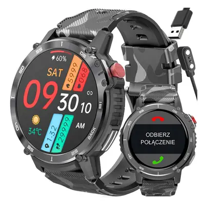 SMARTWATCH Pánské Rubicon RNCF08 - VOLÁNÍ TOOTH CALL - ODTWARZACZ MP3 4GB (sr053a) Barva (Varian