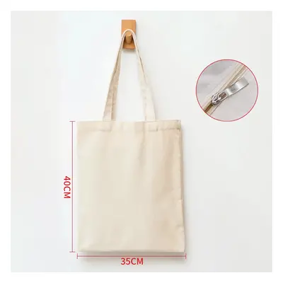 Eco friendly shopper s vlastním potiskem Barva (Varianta): Béžová zipper-40X35CM