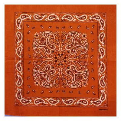 Barevná bandana s ornamenty Barva (Varianta): 64 Orange Žlutá 2