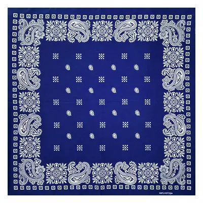 Barevná bandana s ornamenty Barva (Varianta): 67 Navy Modrá 3