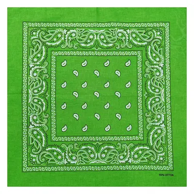 Barevná bandana s ornamenty Barva (Varianta): 25 Light Zelená